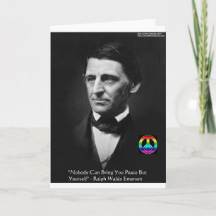Carte Emerson "La Paix est en Soi" Cadeaux de Sagesse et