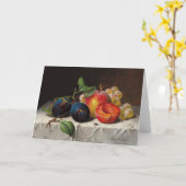 Carte Emilie Preyer : Fruits et mouches (Fleur jaune)