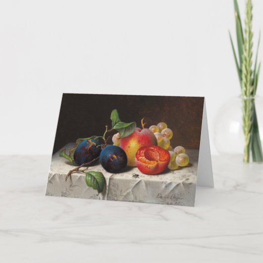 Carte Emilie Preyer : Fruits et mouches (Devant)