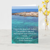 Carte Emily Dickenson CITE Inspirationnelle pour la guér (Fleur jaune)