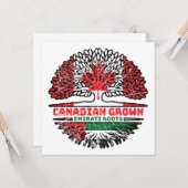 Carte Émirat Emirati Canadian Canada Tree (Devant/Arrière en situation)