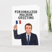 CARTE EMMANUEL MACRON PERSONNALISÉ (Devant)