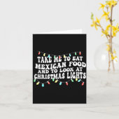 Carte Emmenez-Moi Manger De La Nourriture Mexicaine Et R (Fleur jaune)