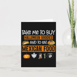 Carte Emmenez-Moi Pour Acheter Des Goodies D'Halloween E
