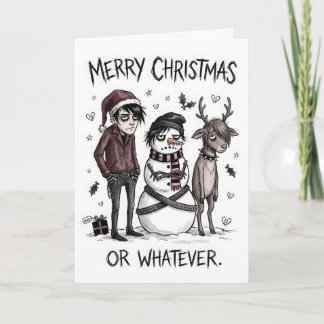 Carte Emo Noël – Joyeux Noël Ou Quoi Qu'il En Soit
