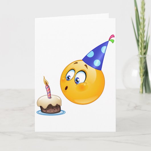 Carte emoji d'anniversaire (Devant)