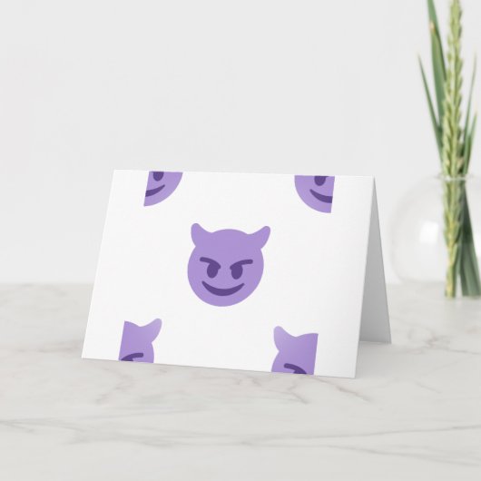 Carte emoji diable (Devant)