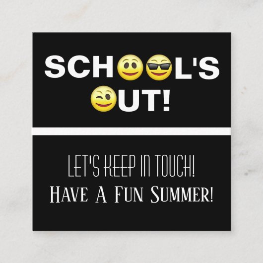 Carte Emoji Playdate de l'école (Devant)