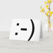 Carte Émoticône heureuse de visage ! (Fleur jaune)