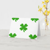 Carte émoticône st patrick (Fleur jaune)