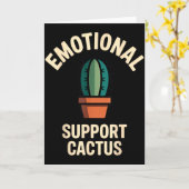 Carte Emotional Suprt Cactus Funny Succulent Humor Outfi (Fleur jaune)