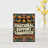 Carte Emotional Suprt Coworker Funny Ugly Christmas Swea (Fleur jaune)