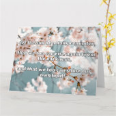 Carte Empath Shine Positive Encouragement Citation (Fleur jaune)