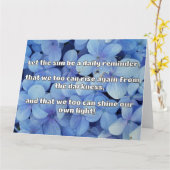 Carte Empath Shine Positive Encouragement Citation (Fleur jaune)