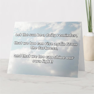 Carte Empath Shine Positive Encouragement Citation