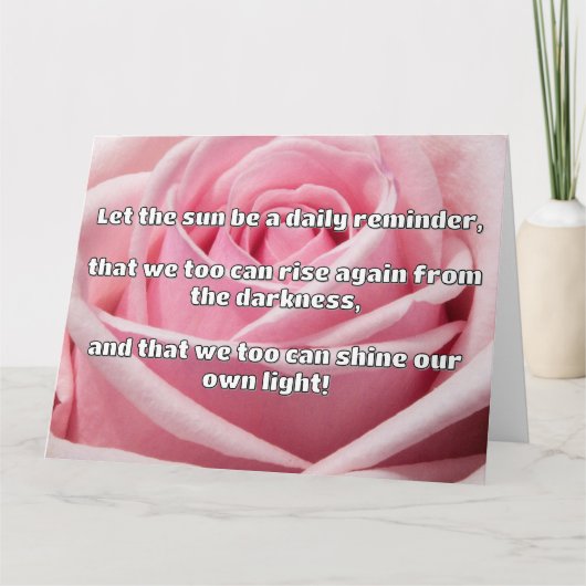 Carte Empath Shine Positive Encouragement Citation (Devant)