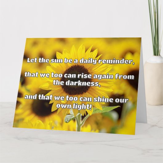 Carte Empath Shine Positive Encouragement Citation (Devant)