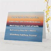 Carte Empath Strength Positive Citation Encouragement (Fleur jaune)