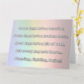 Carte Empath Strength Positive Citation Encouragement (Fleur jaune)