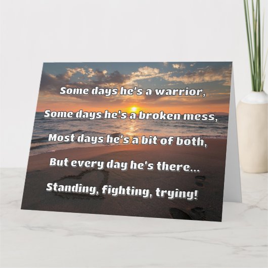 Carte Empath Strength Positive Citation Encouragement (Devant)