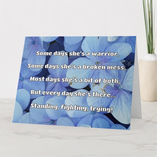 Carte Empath Strength Positive Citation Encouragement (Devant)