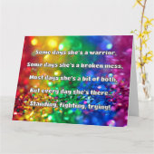 Carte Empath Strength Positive Citation Encouragement (Fleur jaune)