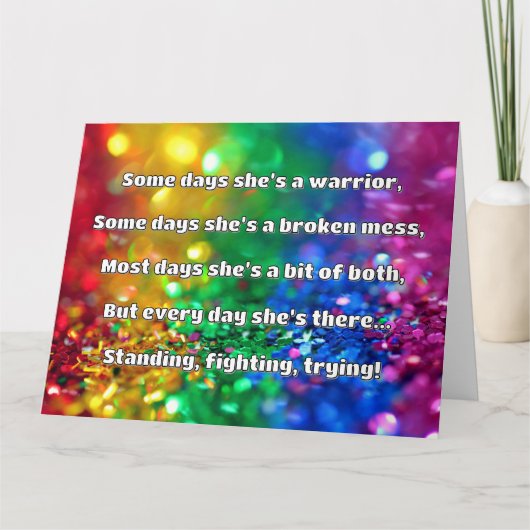 Carte Empath Strength Positive Citation Encouragement (Devant)