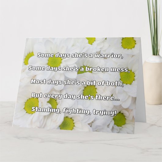 Carte Empath Strength Positive Citation Encouragement (Devant)