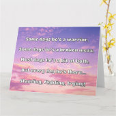 Carte Empath Strength Positive Citation Encouragement (Fleur jaune)