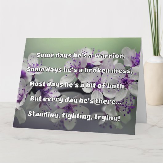 Carte Empath Strength Positive Citation Encouragement (Devant)