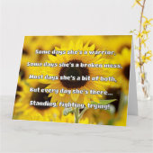 Carte Empath Strength Positive Citation Encouragement (Fleur jaune)