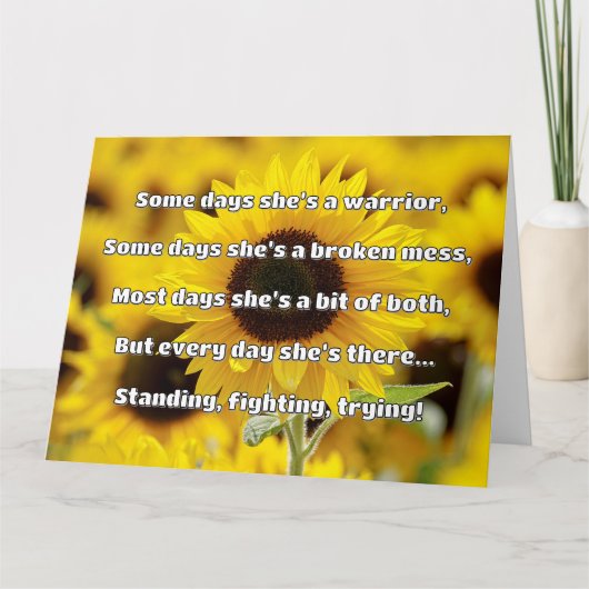 Carte Empath Strength Positive Citation Encouragement (Devant)