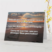 Carte Empath Warrior Citation positive Encouragement (Fleur jaune)