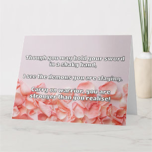 Carte Empath Warrior Citation positive Encouragement