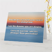 Carte Empath Warrior Citation positive Encouragement (Fleur jaune)