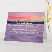 Carte Empath Warrior Citation positive Encouragement (Fleur jaune)