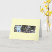 Carte Empire de chat (Fleur jaune)