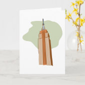 Carte Empire State Building (Fleur jaune)