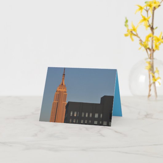 Carte Empire State Building (Fleur jaune)