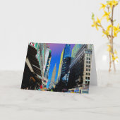 Carte Empire State Building de la 42e affiche de St New  (Fleur jaune)