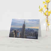 Carte Empire State Building NYC, NY (Fleur jaune)