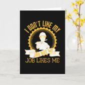 Carte Emploi - Je n'aime pas mon emploi (Fleur jaune)