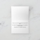 Carte Employé 18 ans Anniversaire Elégant Rouge doré (Intérieur)