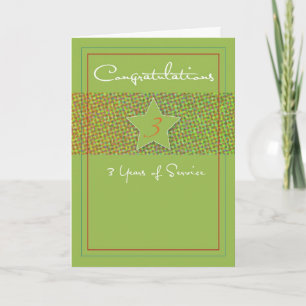Carte Employé 3 ans Anniversaire, Étoile