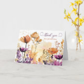 Carte Employé Apprécier le Fleur sauvage d'aquarelle d'e (Fleur jaune)