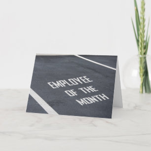 Carte Employé des félicitations de mois