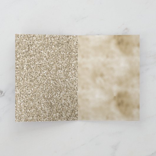 Carte Empreinte de léopard Champagne Gold (Intérieur)