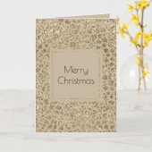 Carte Empreinte de léopard de Parties scintillant d'or a (Fleur jaune)