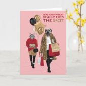 Carte Empreinte de léopard Dotty Chien Frappe Spot Anniv (Fleur jaune)