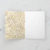 Carte Empreinte de léopard Gold Blanc (Intérieur)